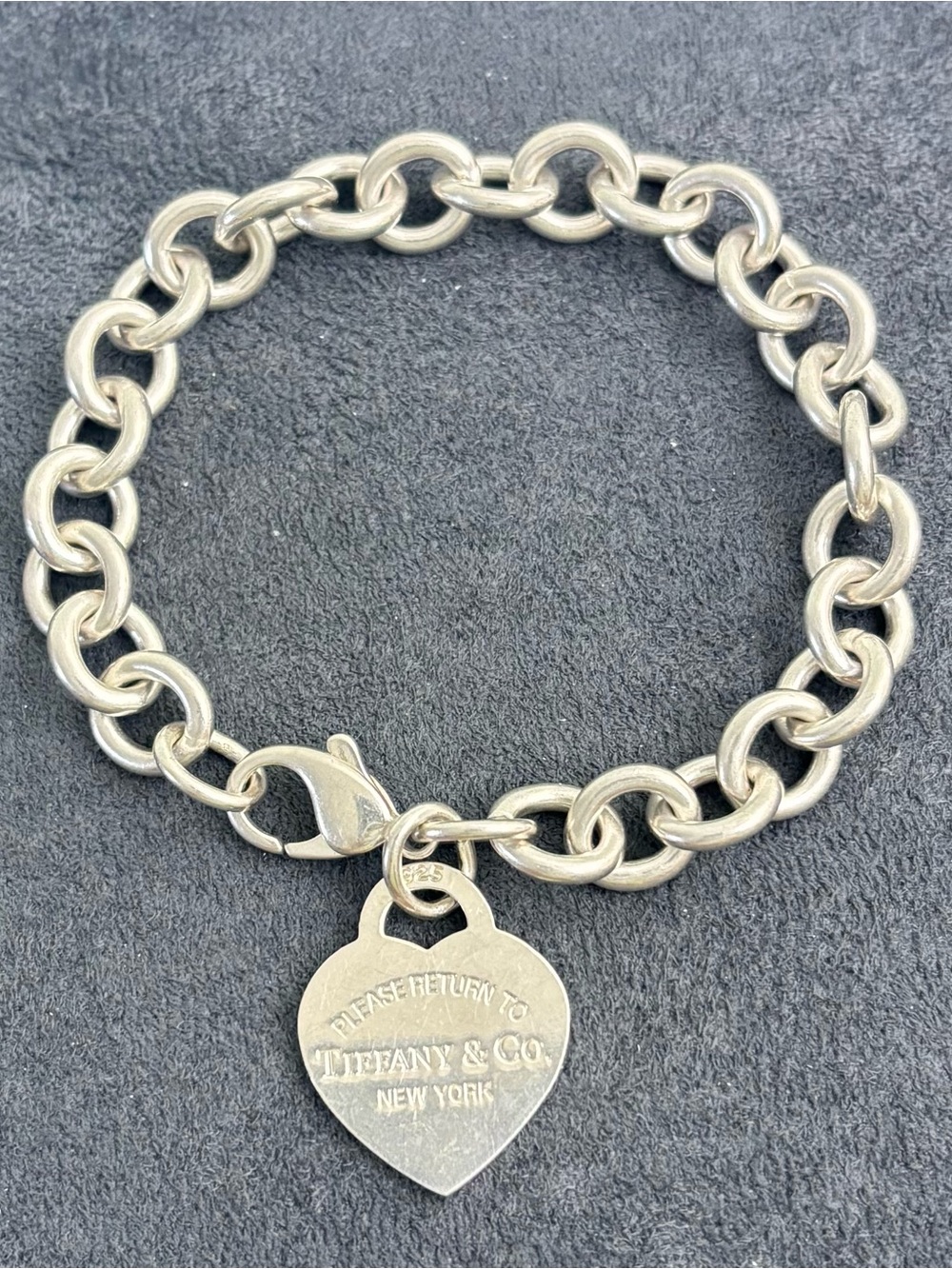 Tiffany & Co. Return to Tiffany Heart Tag Bracelet 7-7.5"